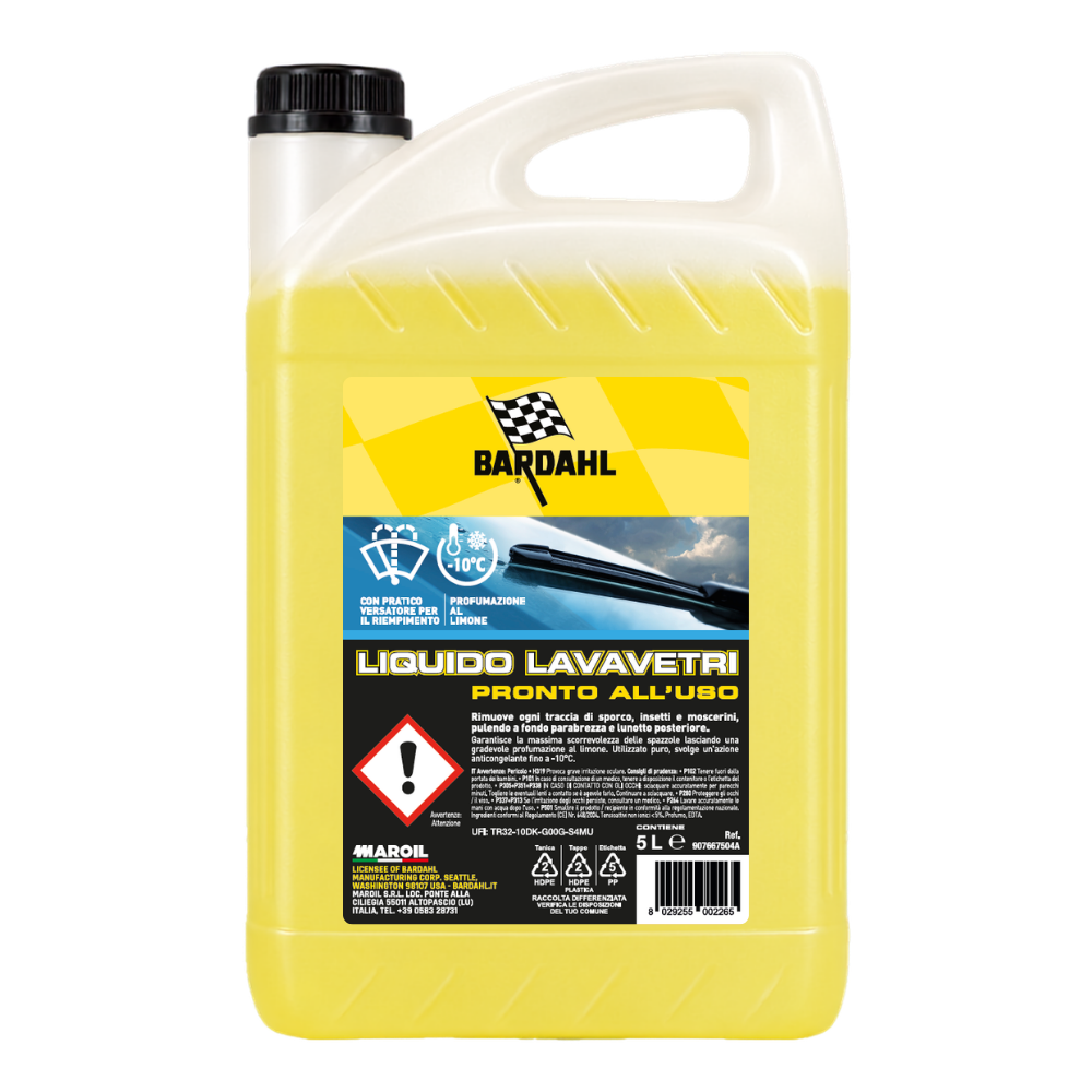 LIQUIDO LAVAVETRI PRONTO ALL' USO